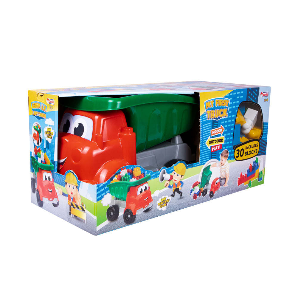 Toy Truck w/Blocks, (30 Pieces)