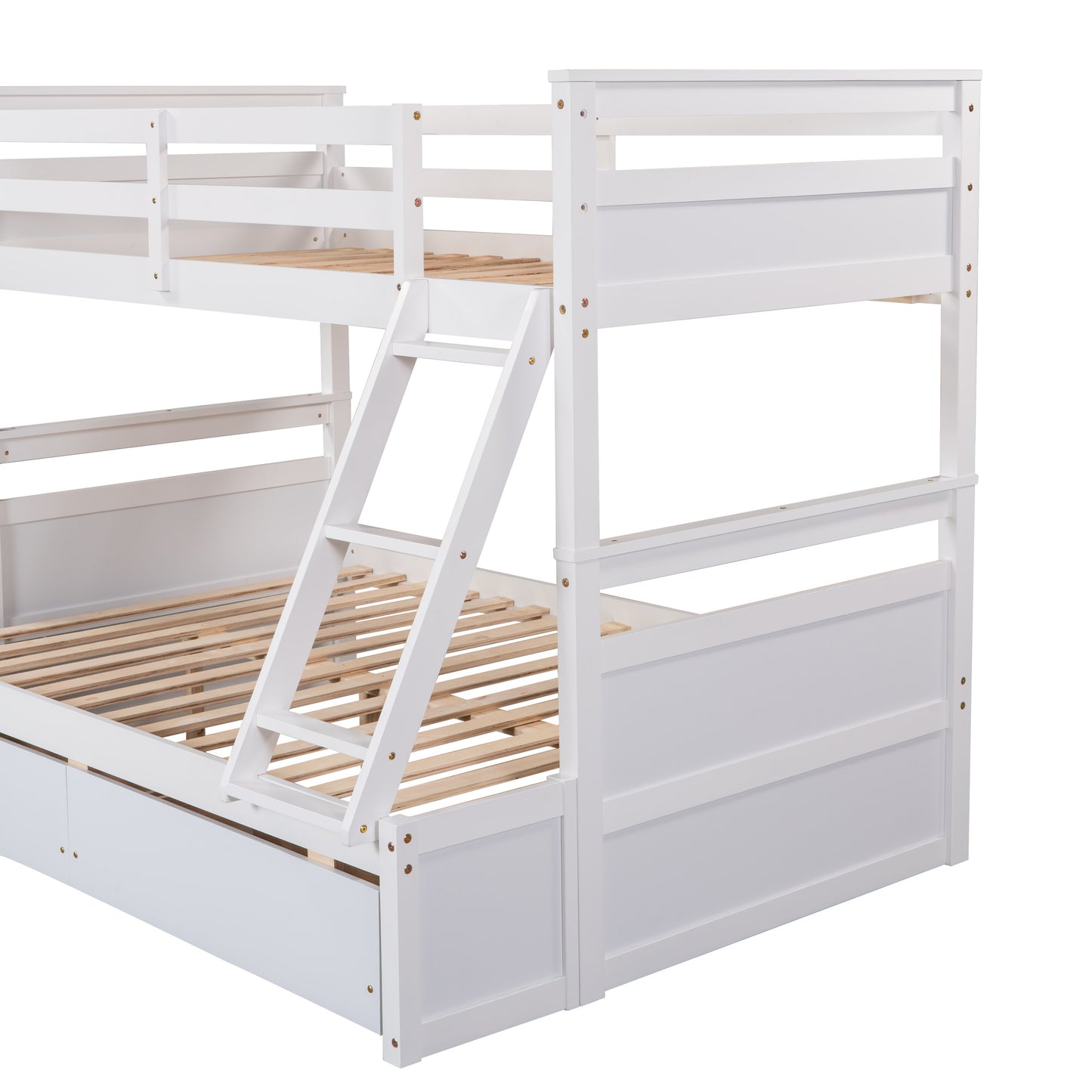 Twin over Full Bunk Bed w/Storage