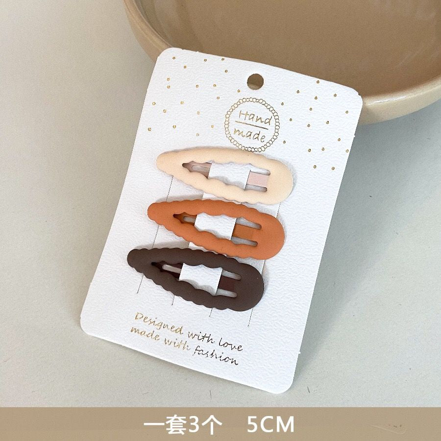 3pcs Frosted Tea Color BB Clip