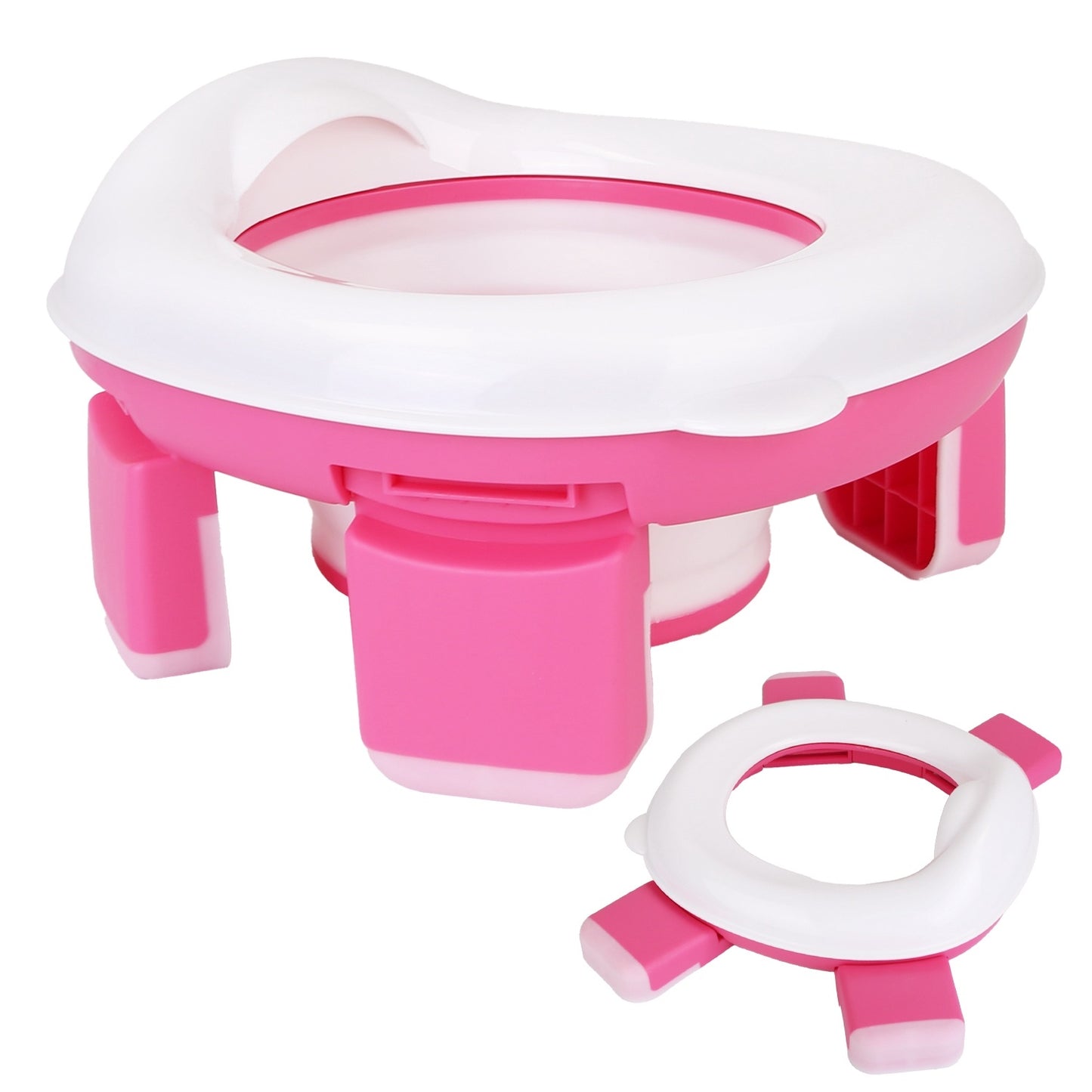 Portable/Foldable Potty w/Training Seat Cover & Splash Guard