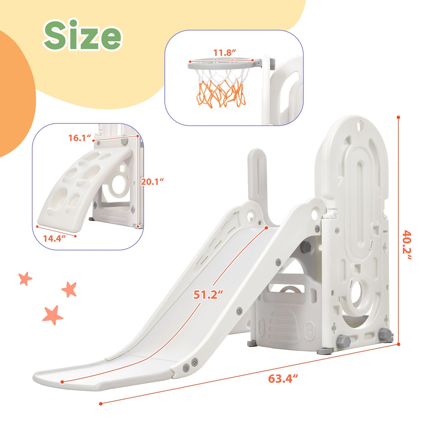 4 in 1 Climber and Slide Set