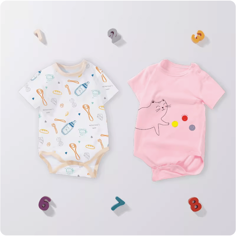 2-pack Short Sleeve Variety Onesies