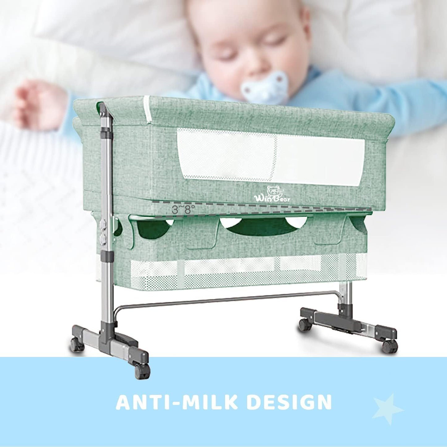 3 in 1 Bedside Crib