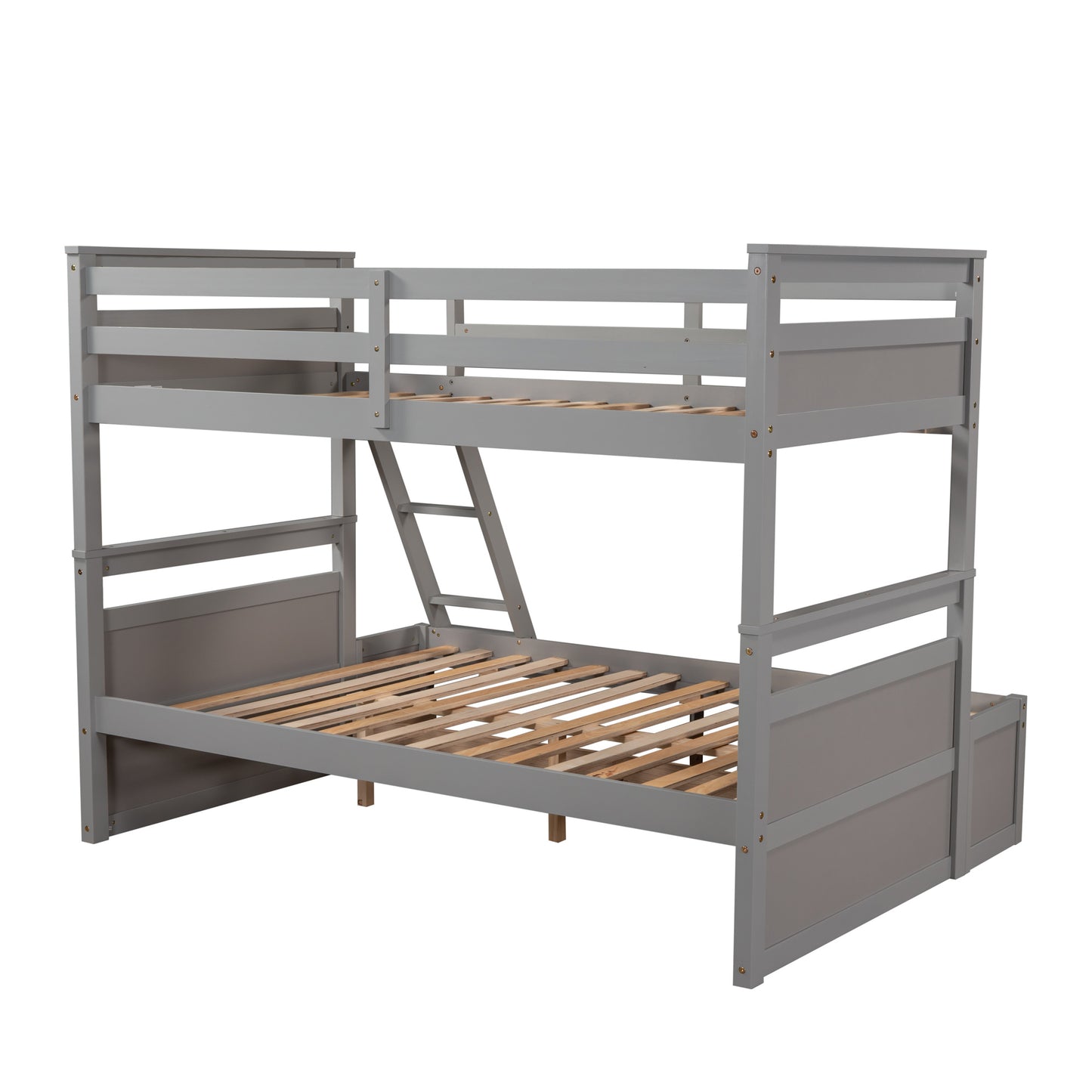 Twin over Full Bunk Bed w/Storage