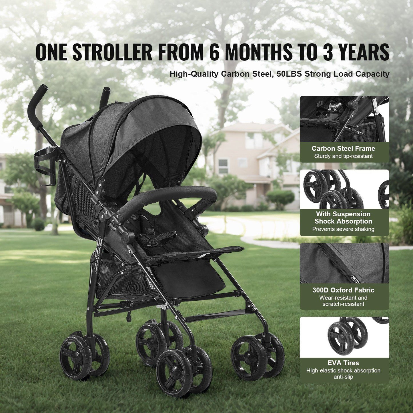 Adjustable Lightweight Stroller