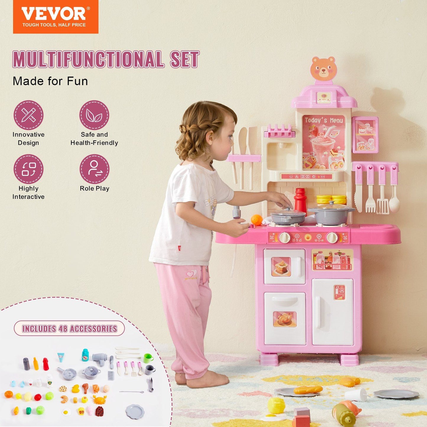 48 Piece Kitchen Playset