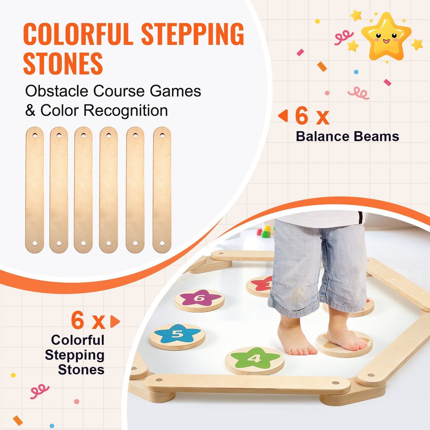 Balance Beam Stepping Stones