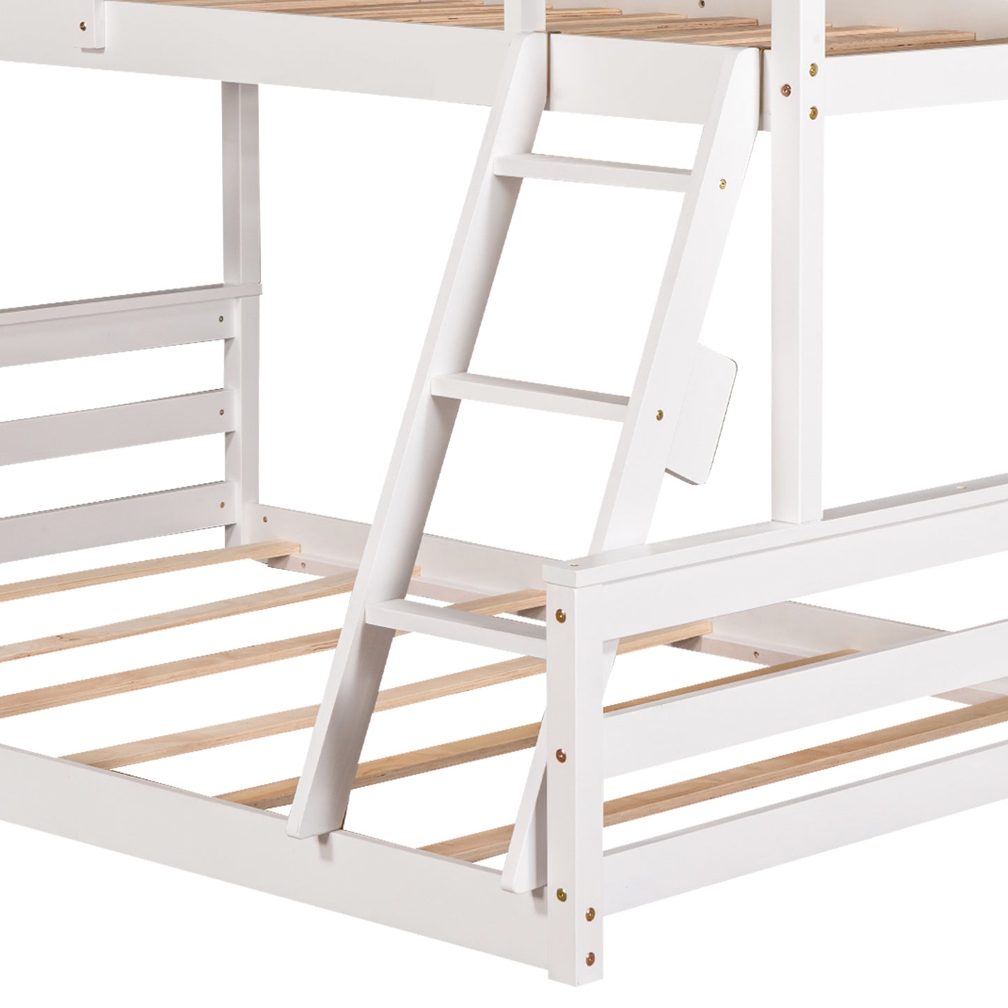 Twin over Full House Bunk Bed w/Built-in Ladder