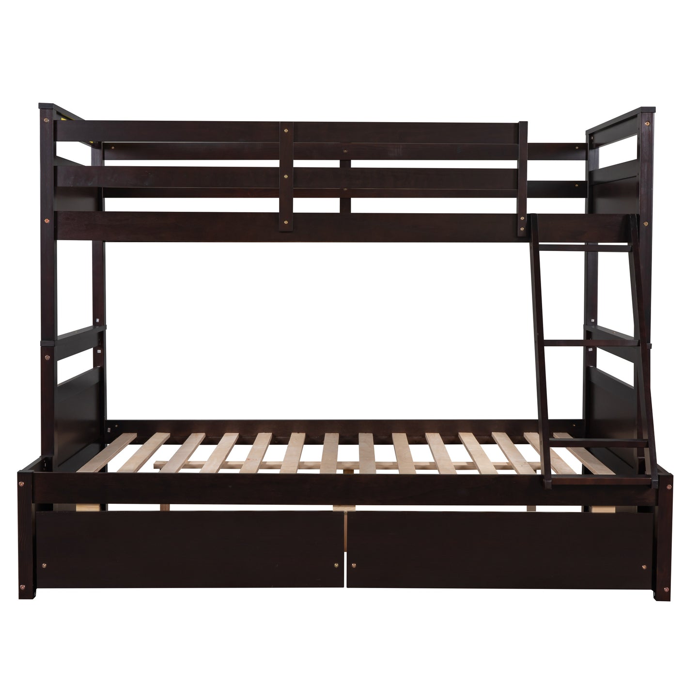 Twin over Full Bunk Bed w/Storage