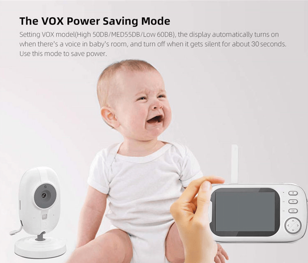 3.5 inch LCD MicroSD Video Baby Monitor