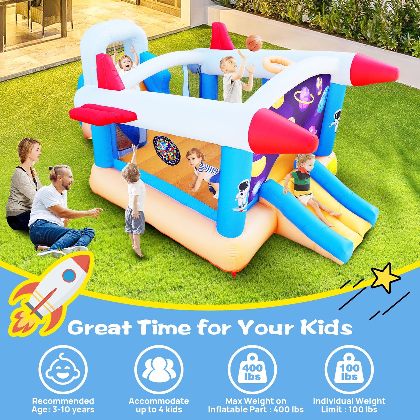 6 in 1 inflatable bouncer