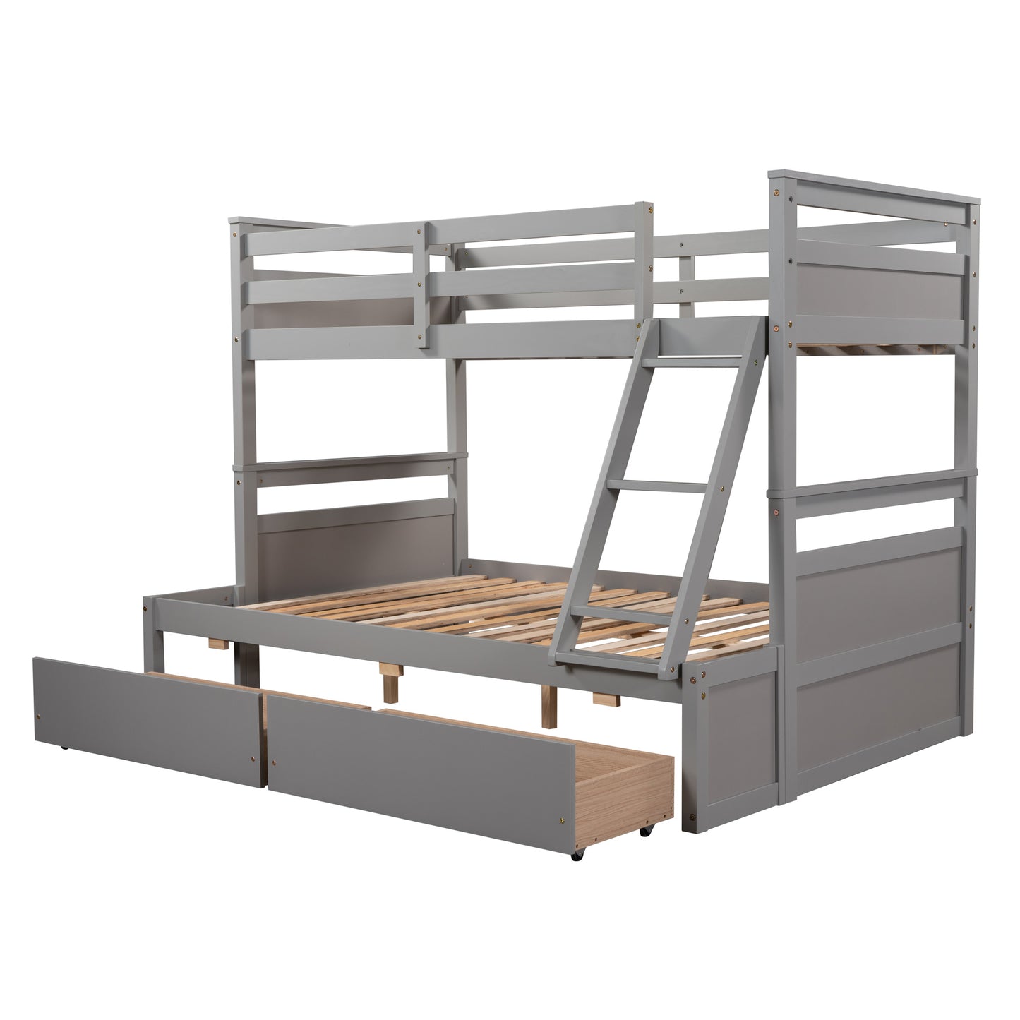 Twin over Full Bunk Bed w/Storage