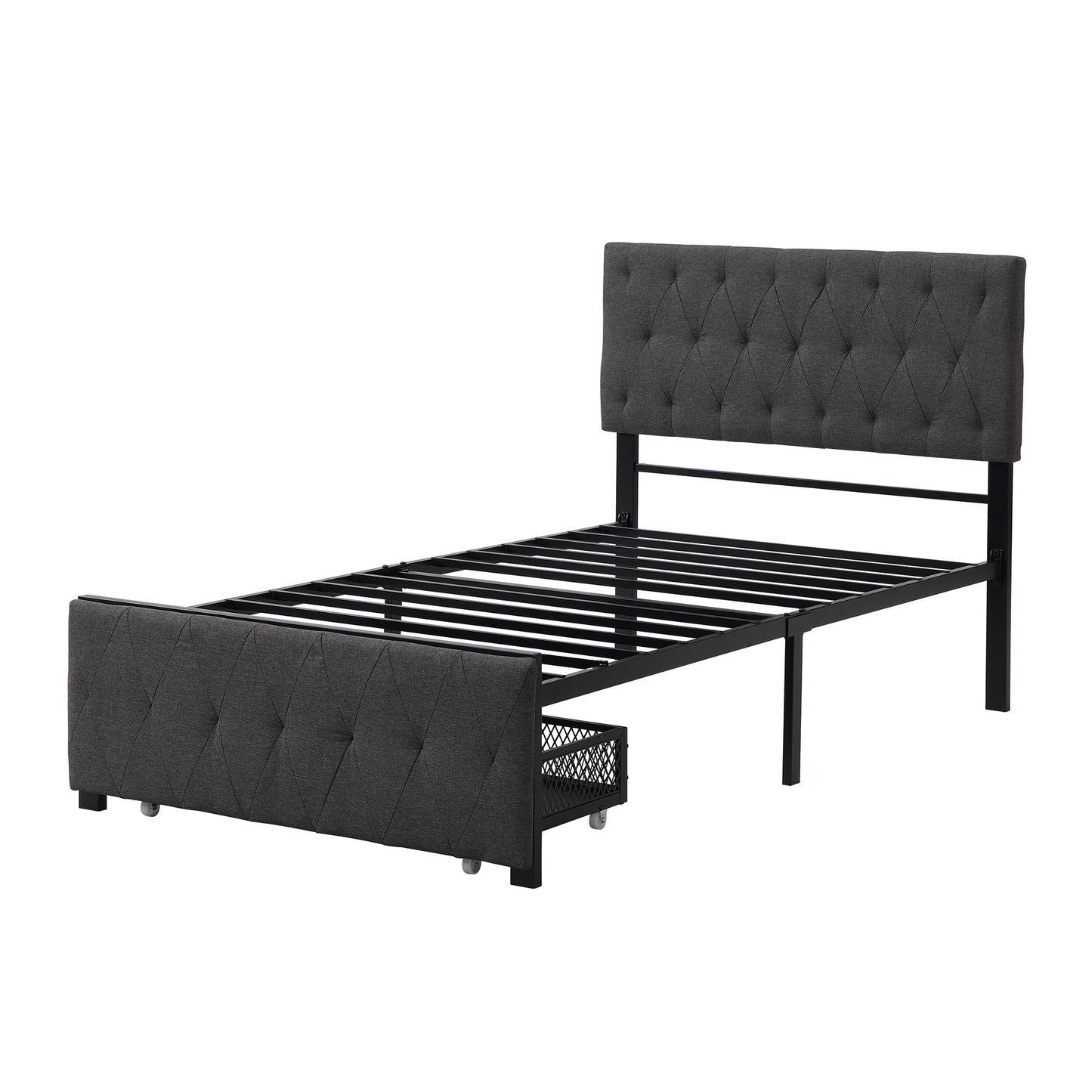 Twin Size Storage Bed w/Big Drawer