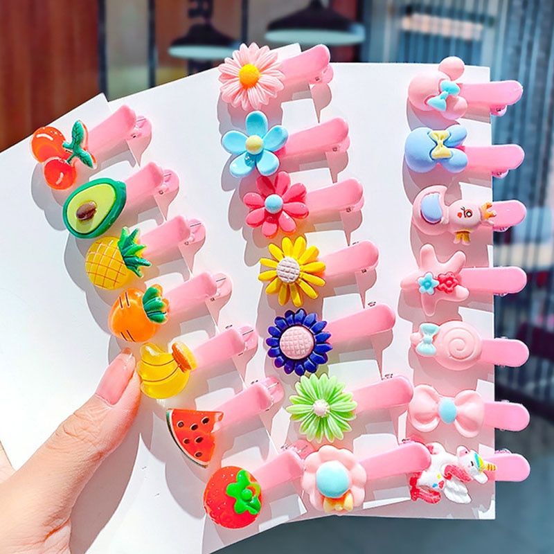 10Pcs Cartoon Hairclips