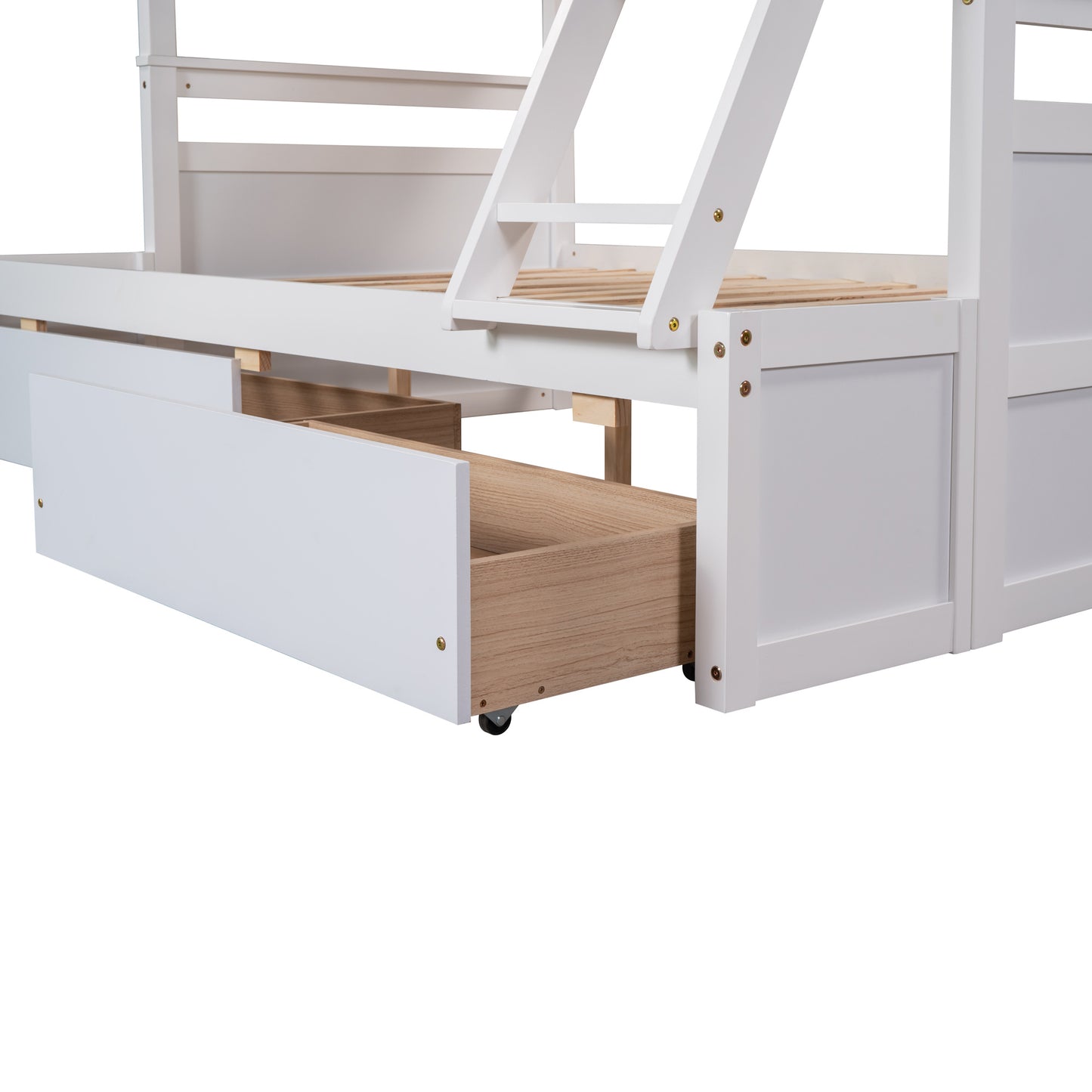 Twin over Full Bunk Bed w/Storage