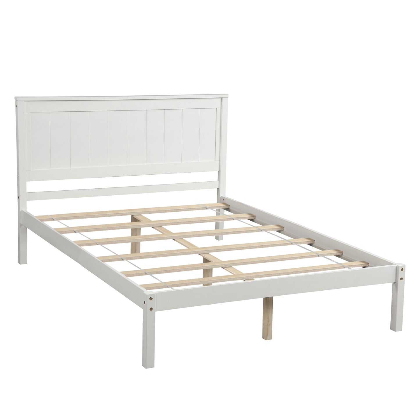 Full Bed Frame w/Headboard (Espresso)---No Box Spring Needed