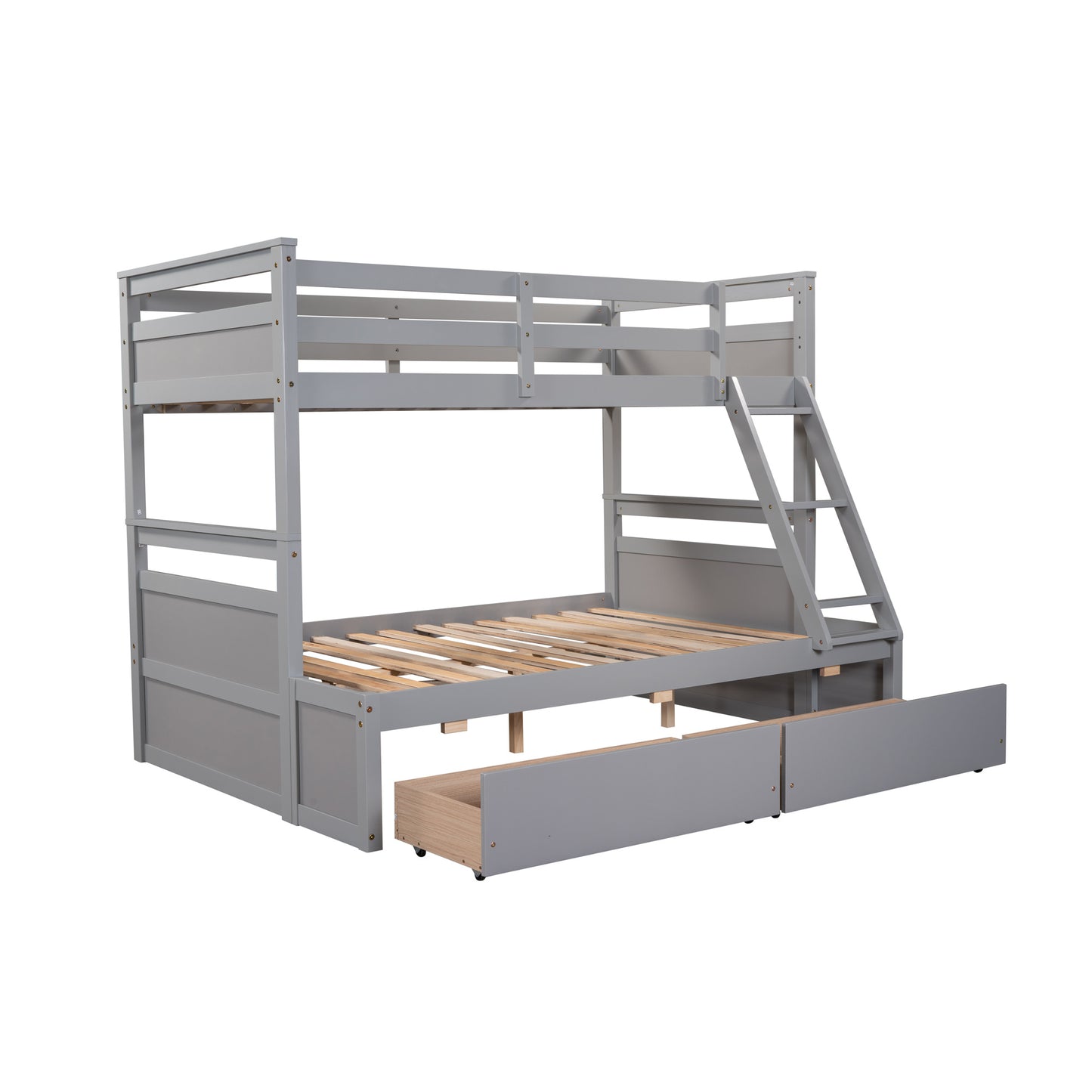 Twin over Full Bunk Bed w/Storage