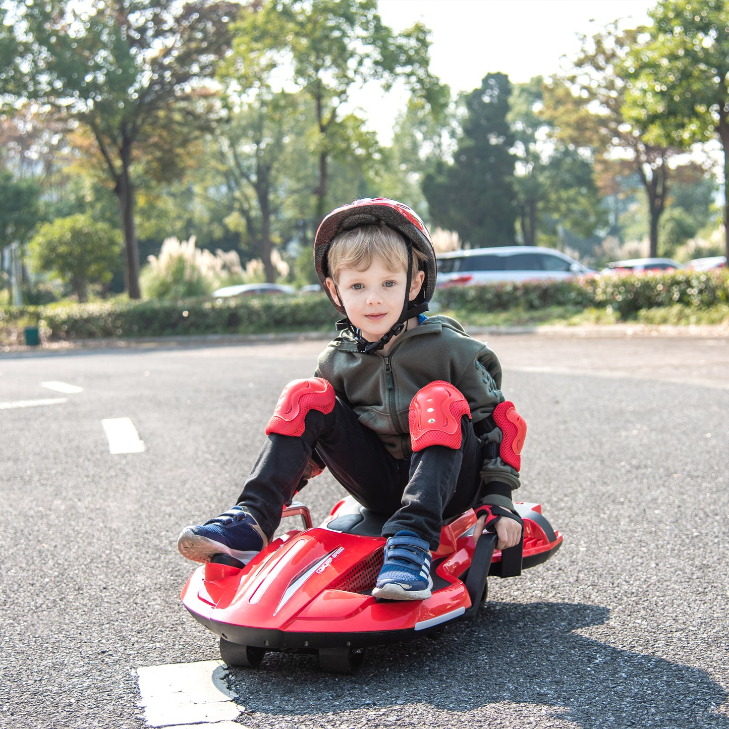 24V Electric scooter w/ helmet & knee pads