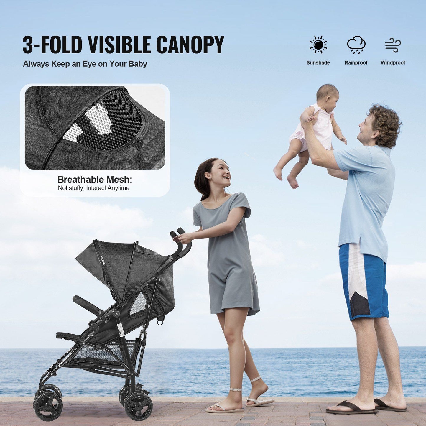 Adjustable Lightweight Stroller