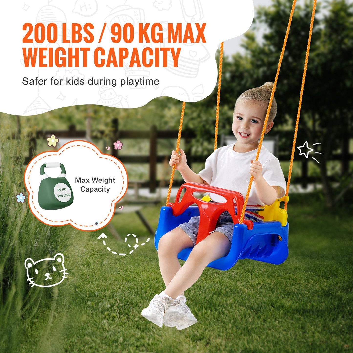 3-in-1 Toddler Swing Seat