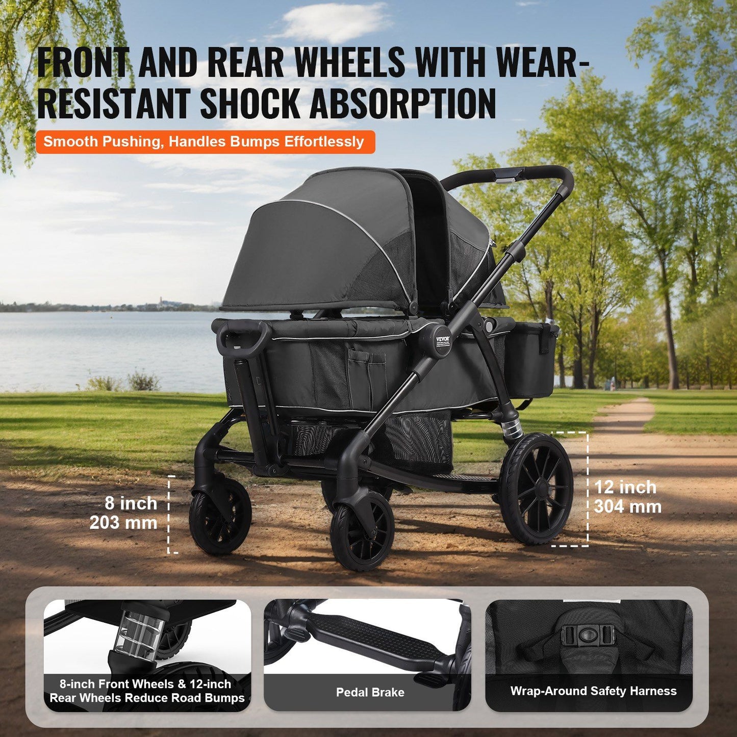 VEVOR All-Terrain Stroller Wagon