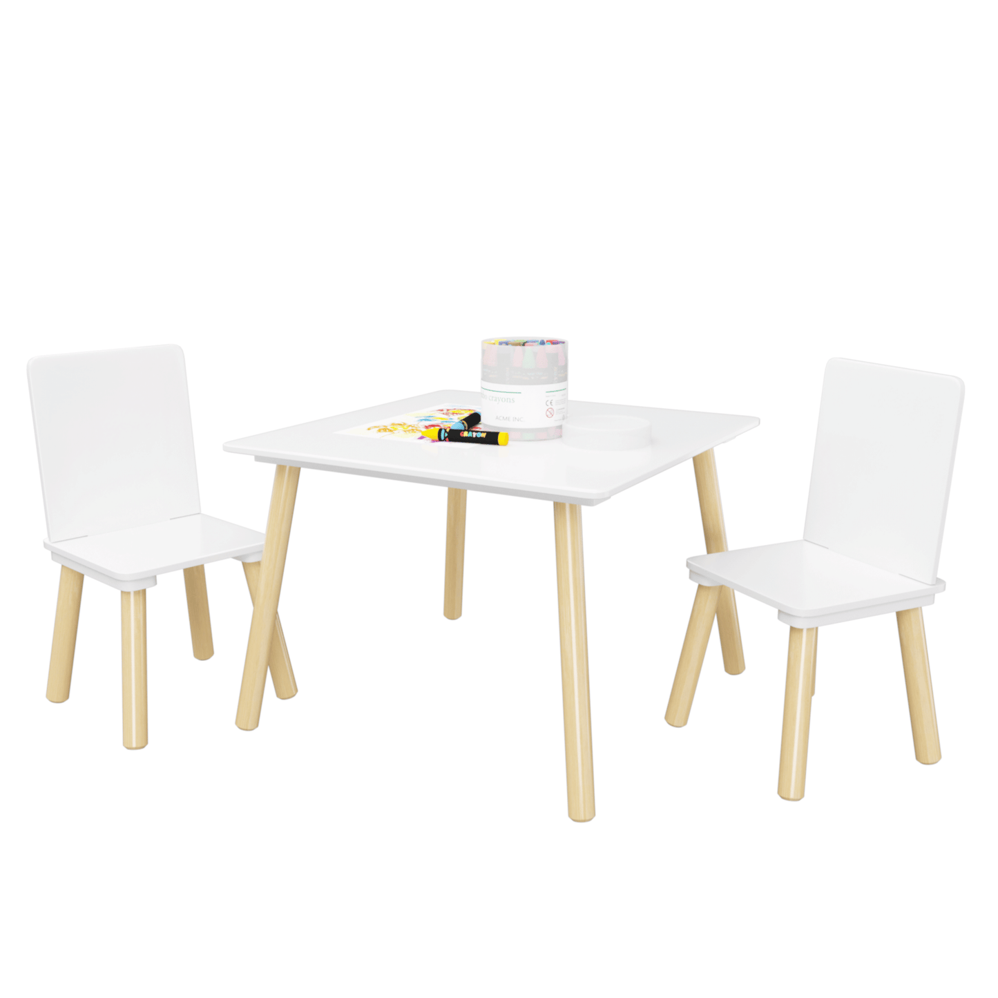 3 Piece Toddler Table and Chair Set