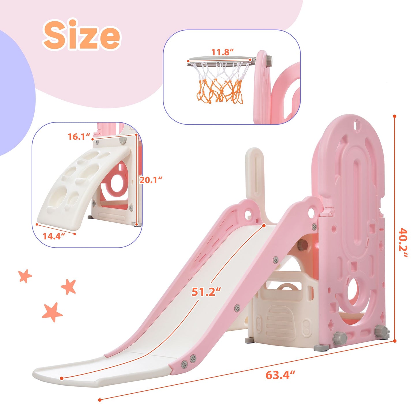 4 in 1 Climber and Slide Set