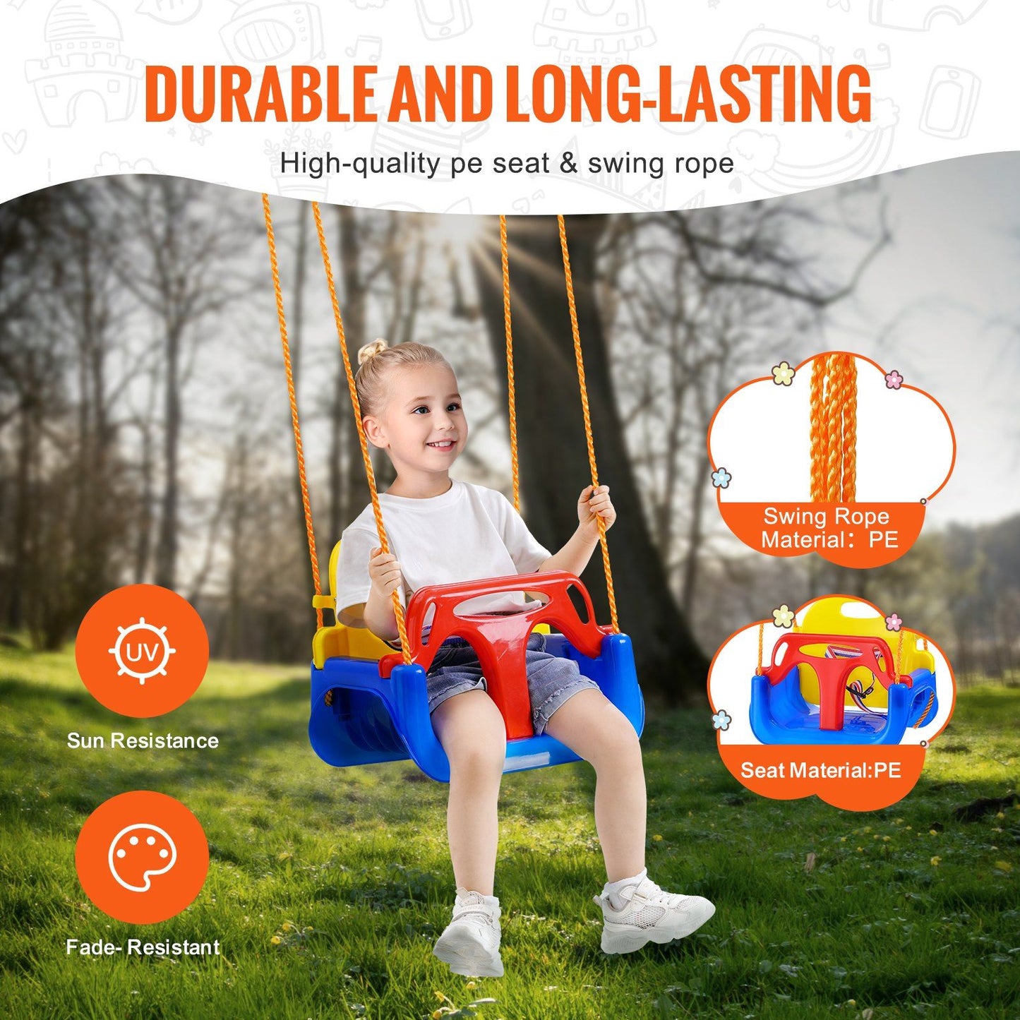 3-in-1 Toddler Swing Seat