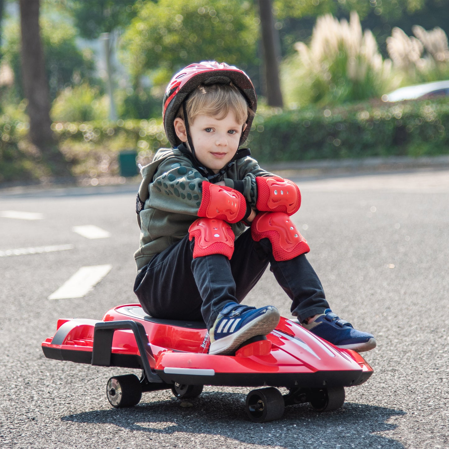 24V Electric scooter w/ helmet & knee pads