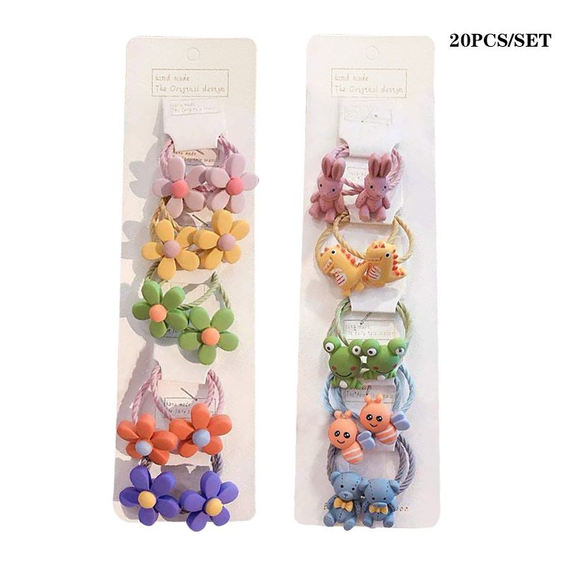 20Pcs Animals/Flower Hair set