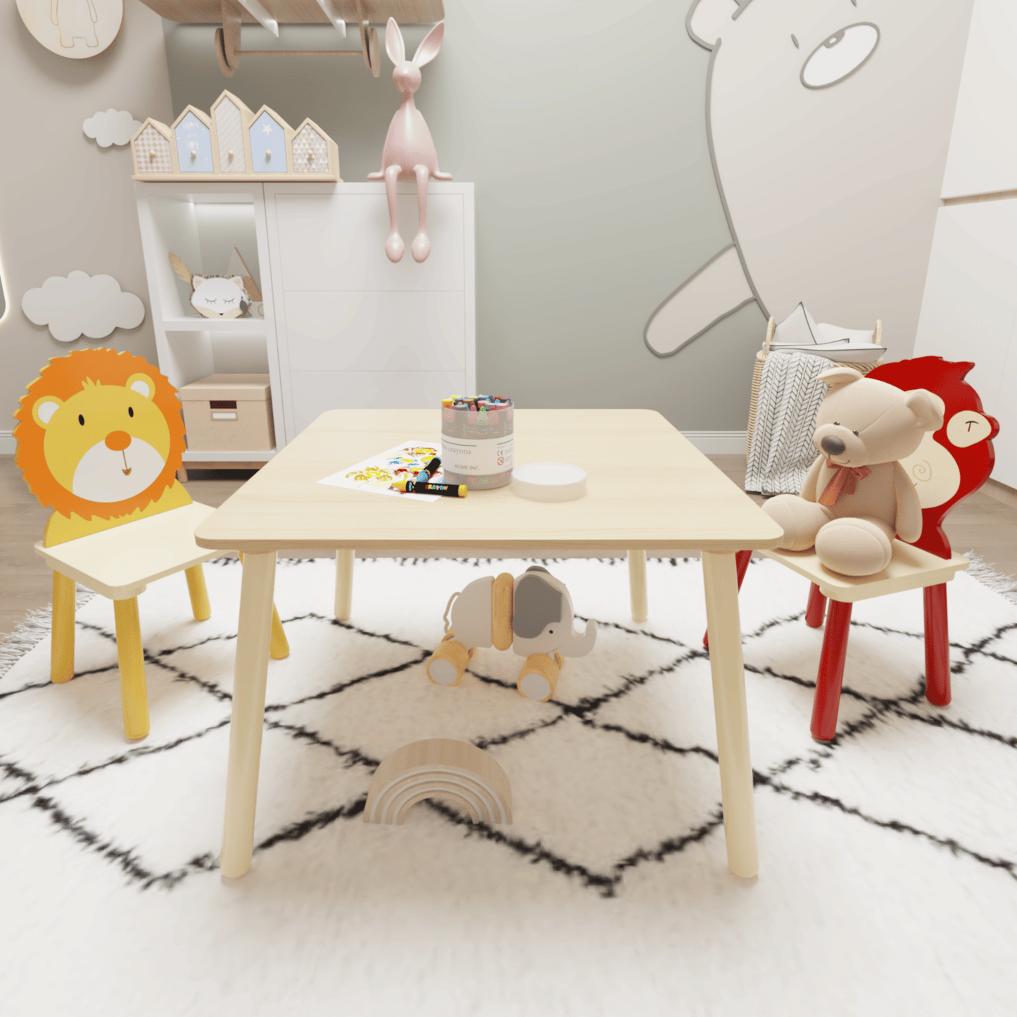 3 PC Table and Chair Set