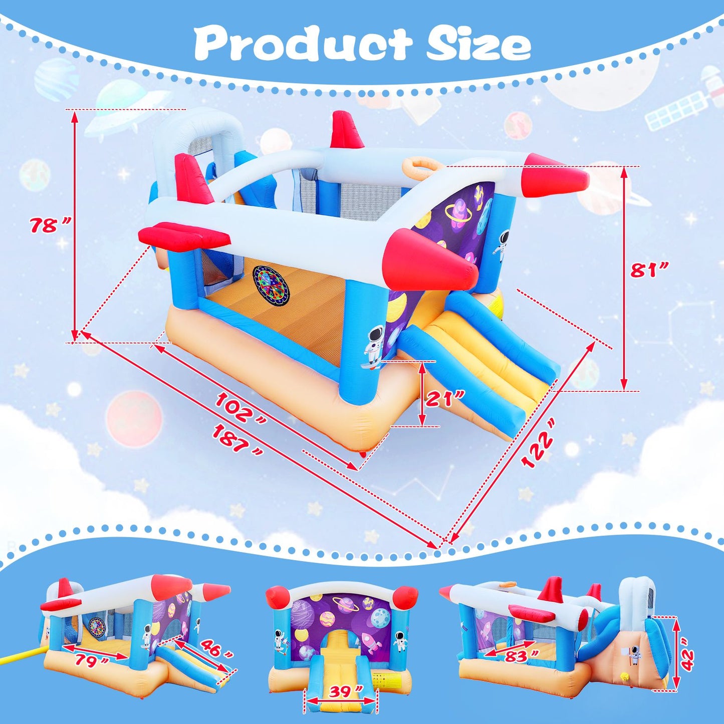 6 in 1 inflatable bouncer