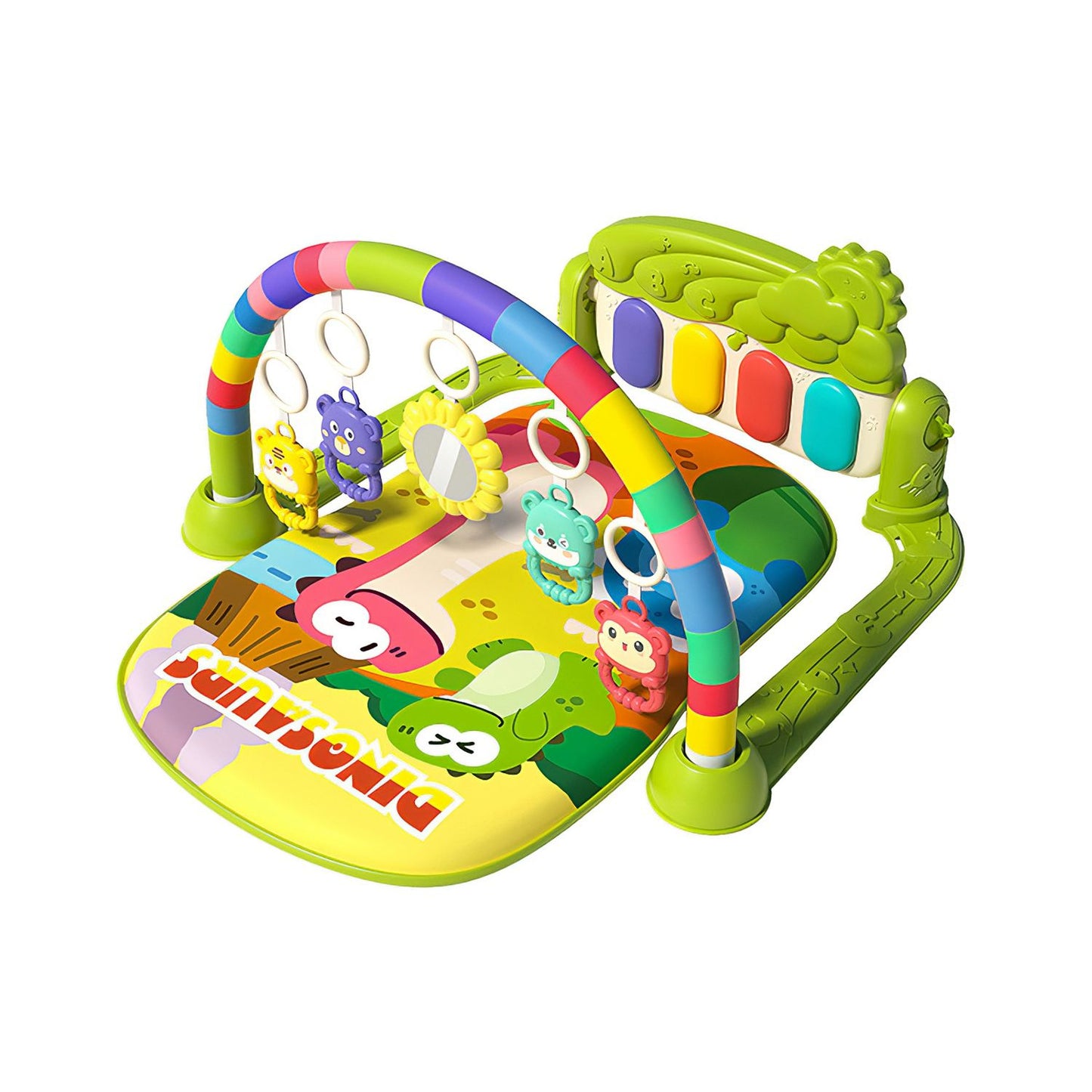 2 In 1 Baby Gym Musical Activity Tummy Time Mat