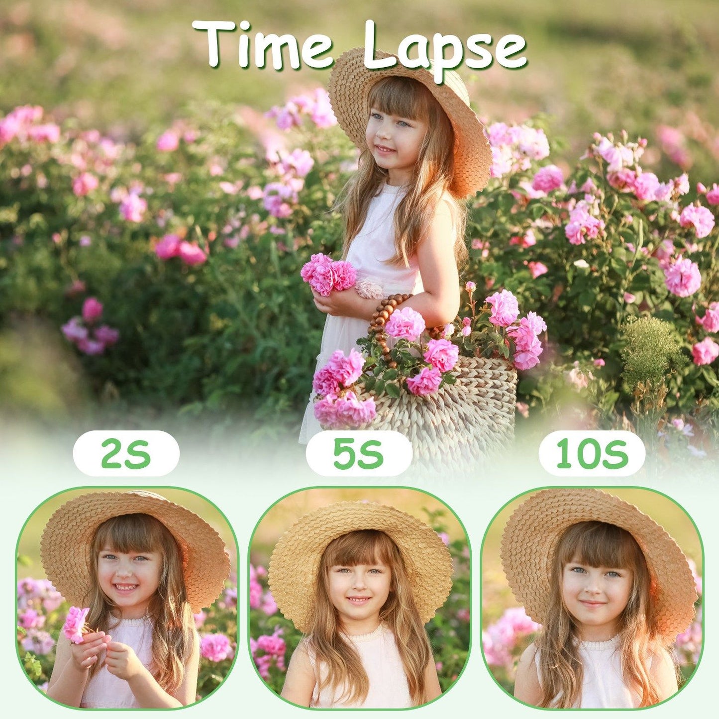 48MP 1080P HD Dinosaur Kids Selfie Camera