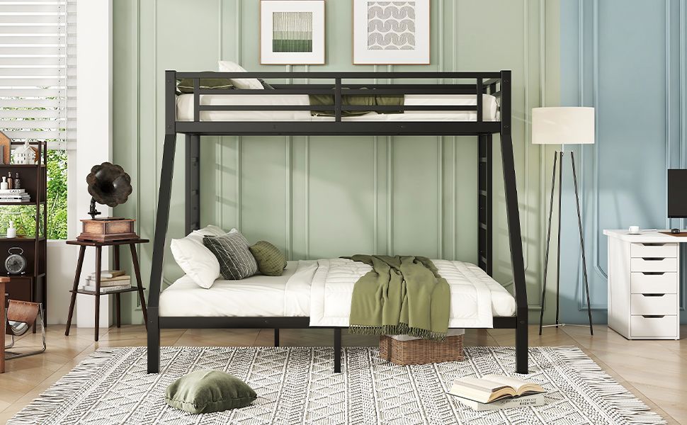 Metal Twin XL over Queen Bunk Bed