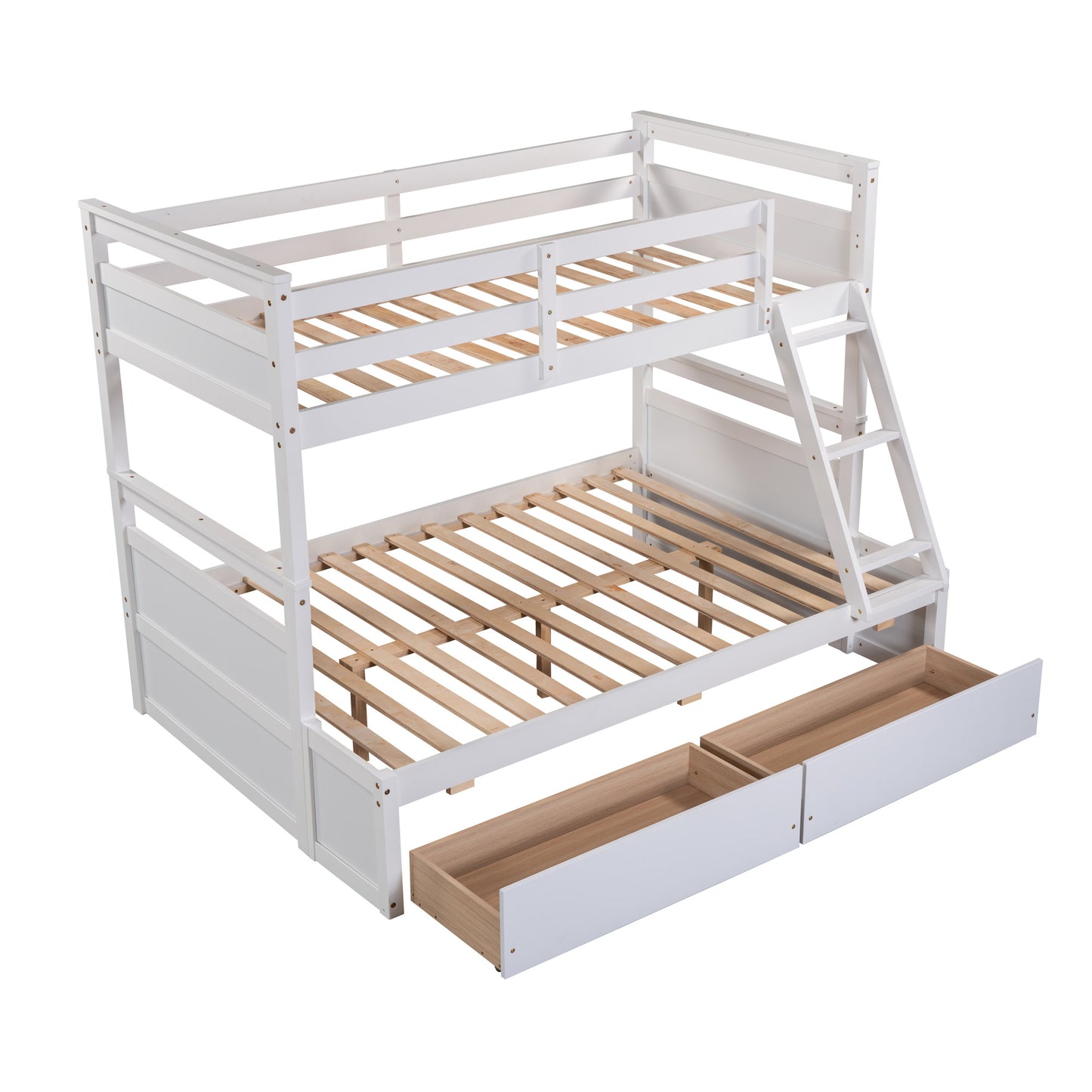 Twin over Full Bunk Bed w/Storage