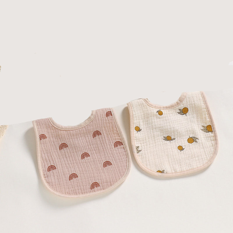 2-Piece Six-Layer Cotton Cloth Bib