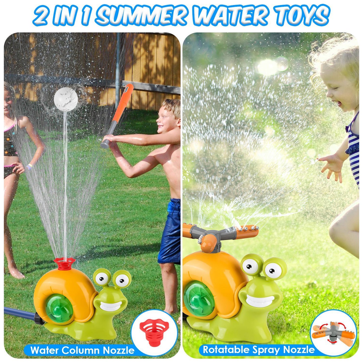 2 In 1 Snail Water Sprinkler