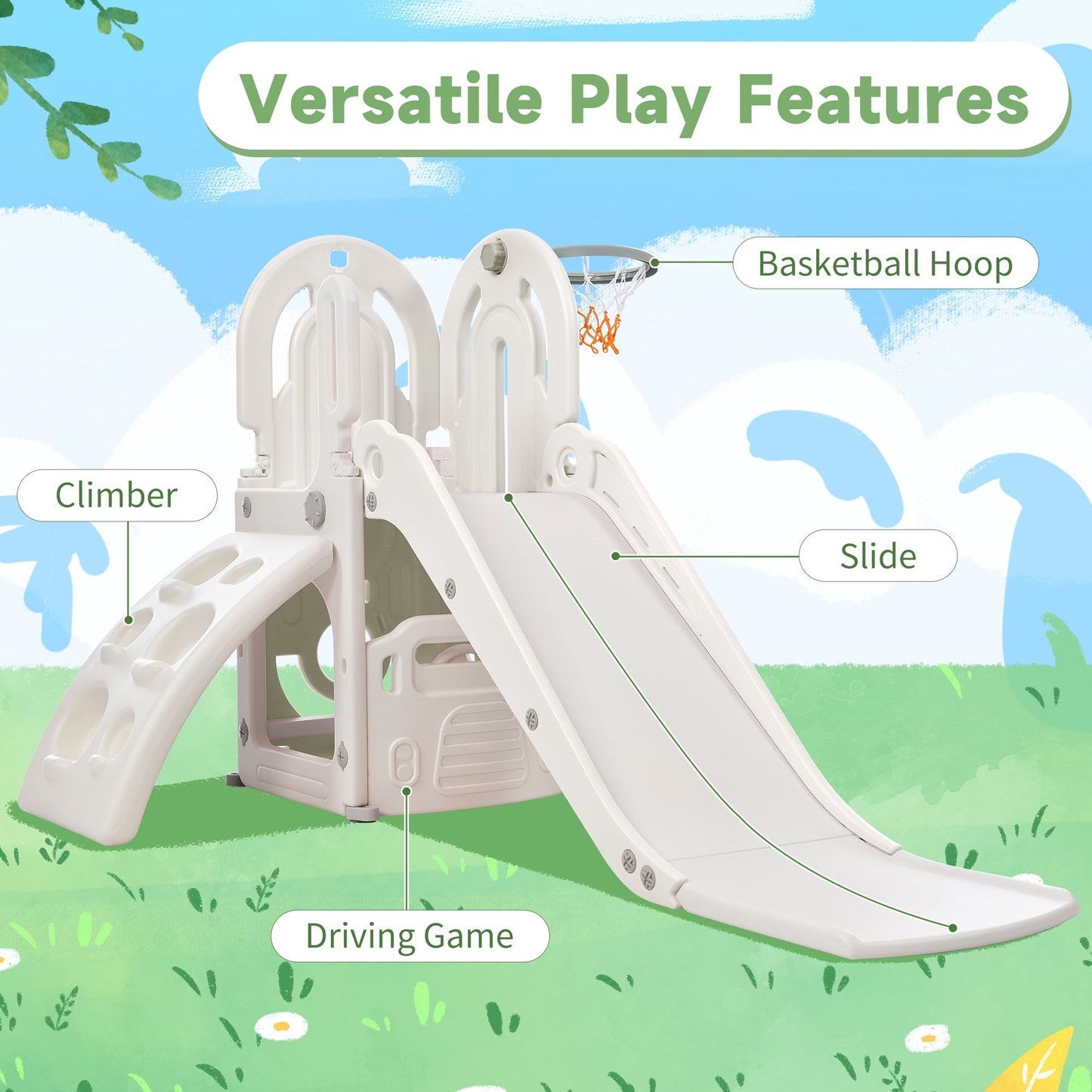 4 in 1 Climber and Slide Set