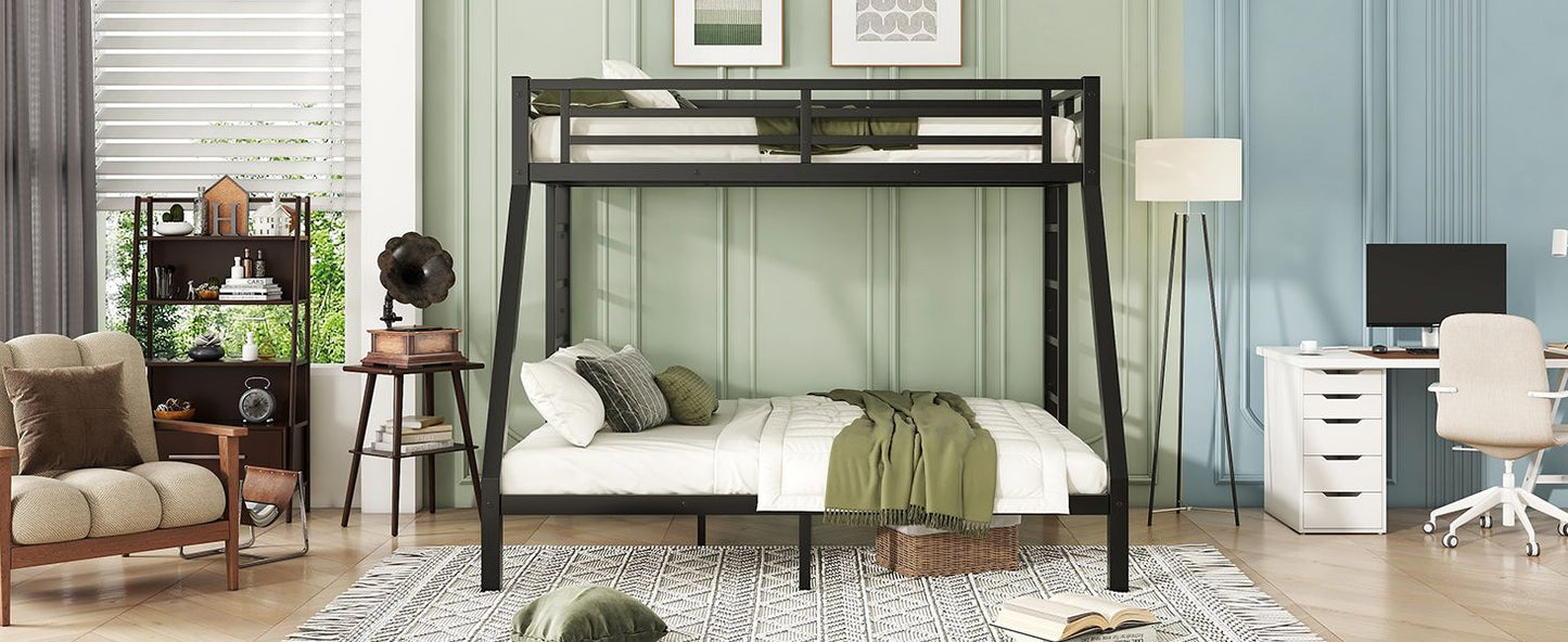 Metal Twin XL over Queen Bunk Bed