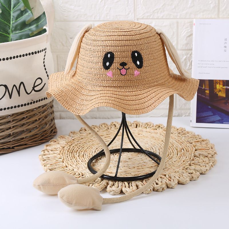 Rabbit Ear Sunshade Straw Hat