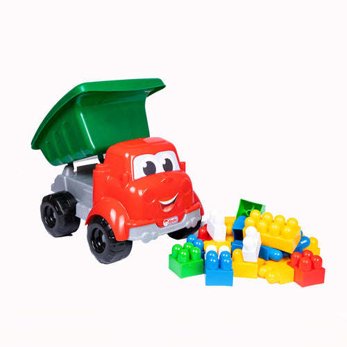 Toy Truck w/Blocks, (30 Pieces)