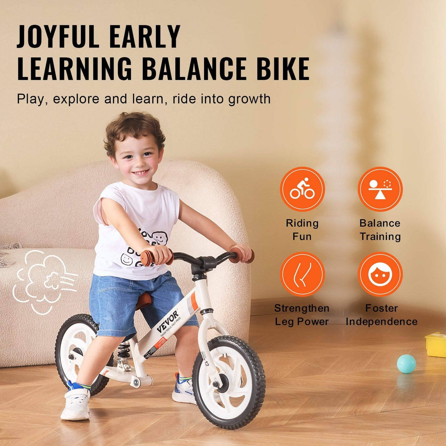 12" Carbon Steel Balance Bike