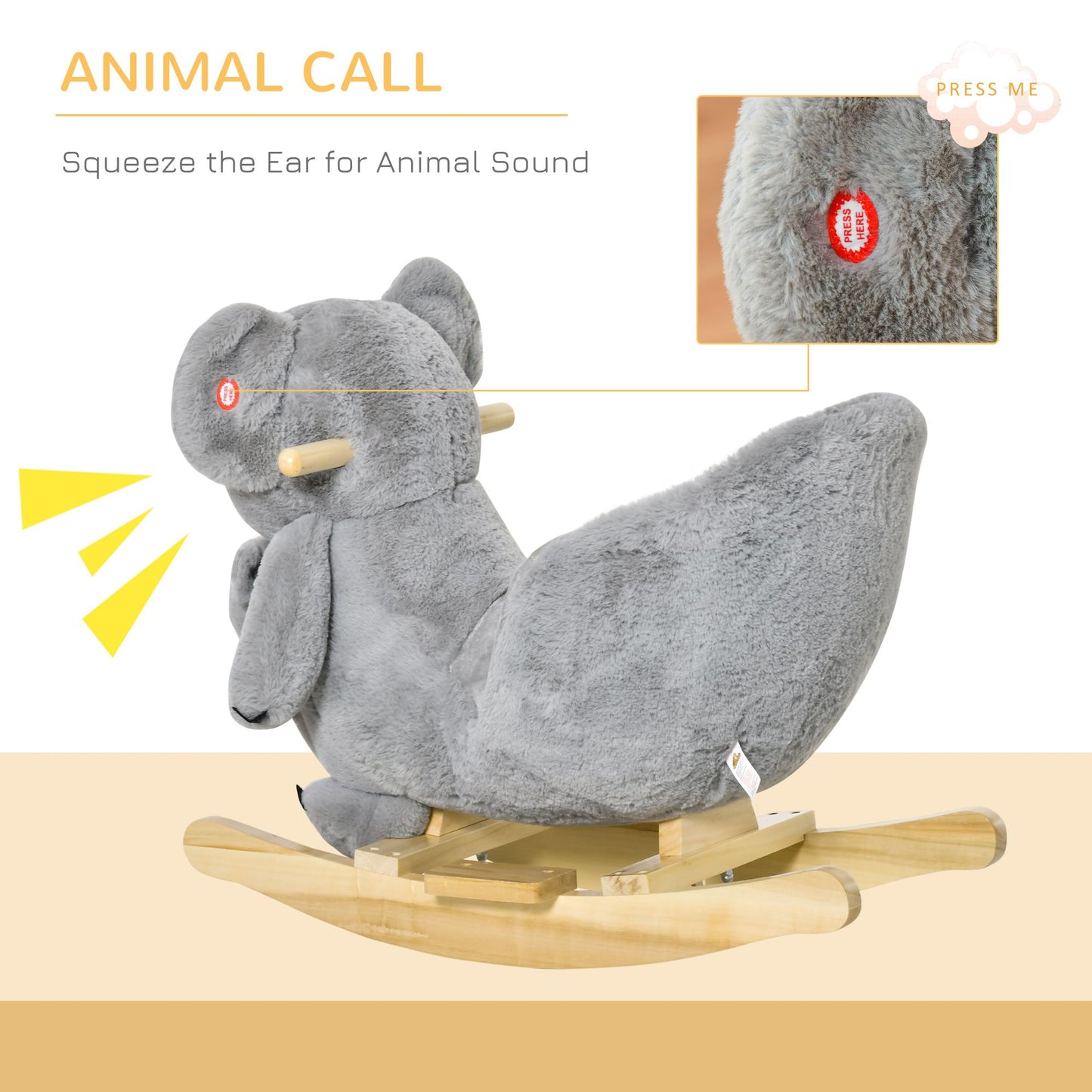 Koala-shaped Rocker w/Sounds