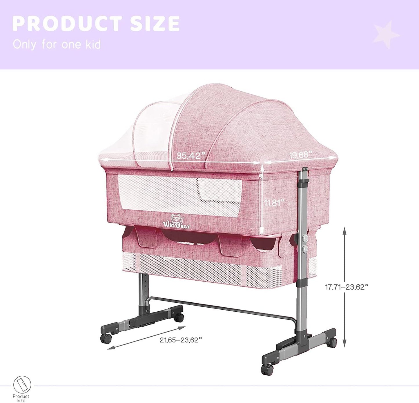 3 in 1 Bedside Crib