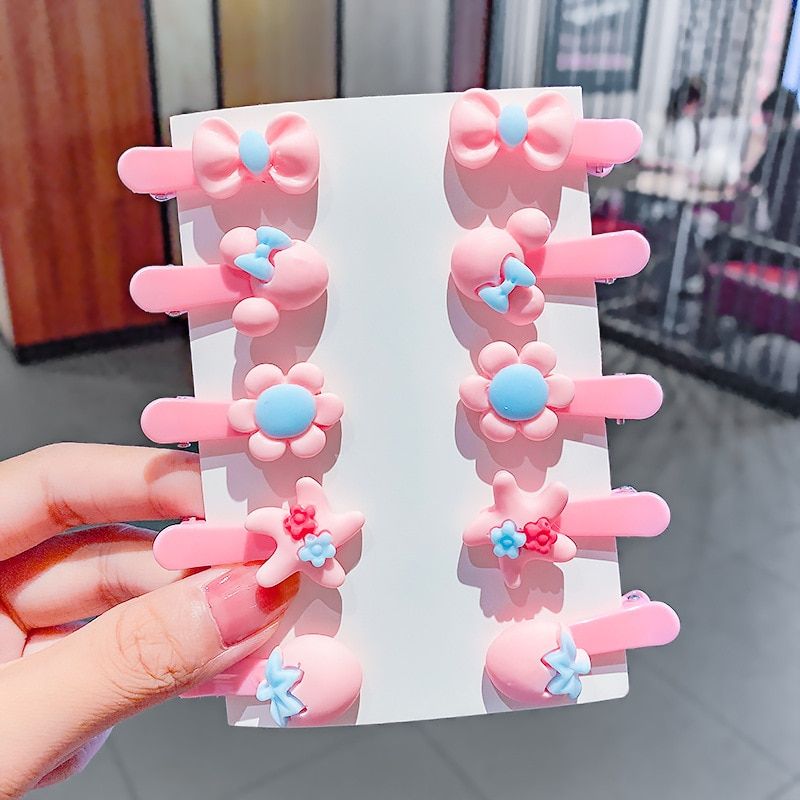 10Pcs Cartoon Hairclips