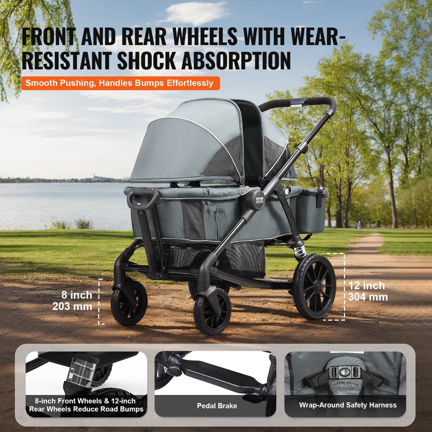 VEVOR All-Terrain Stroller Wagon