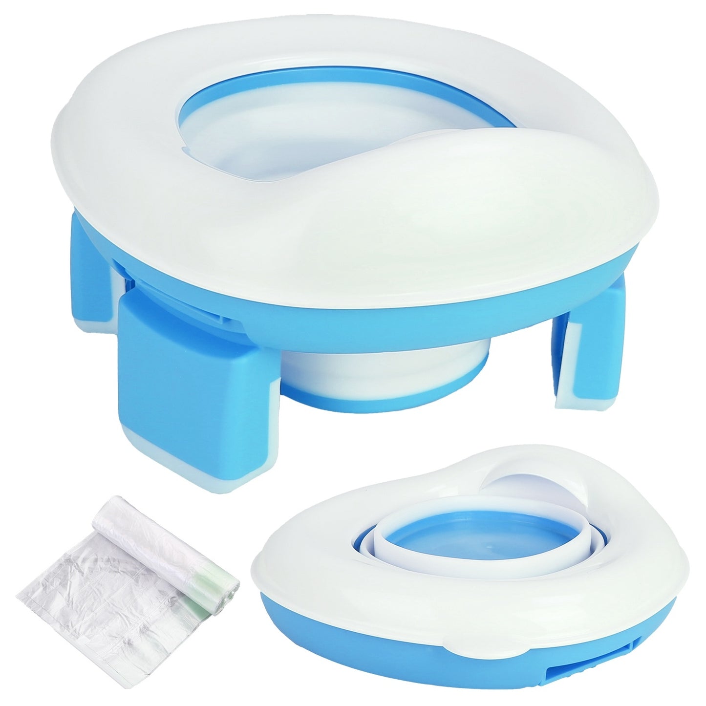 Portable/Foldable Potty w/Training Seat Cover & Splash Guard