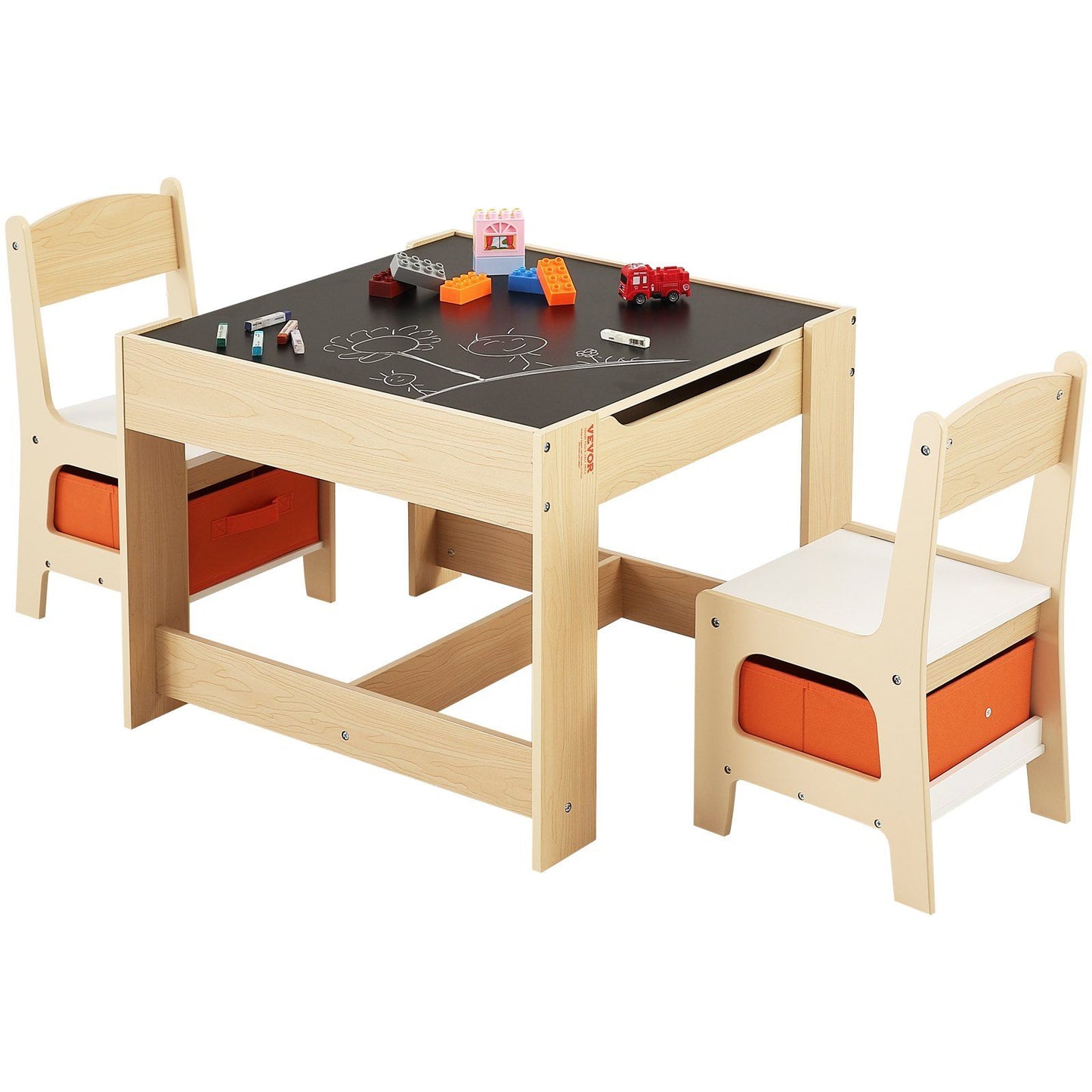 Wooden Table and Chair Set