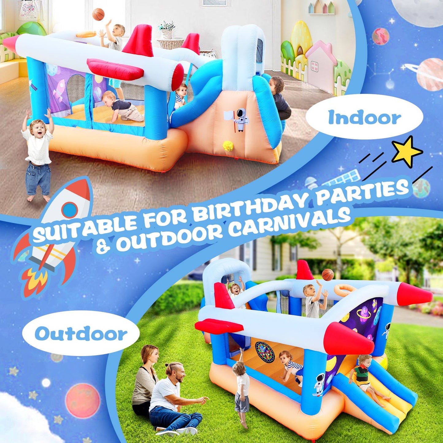 6 in 1 inflatable bouncer